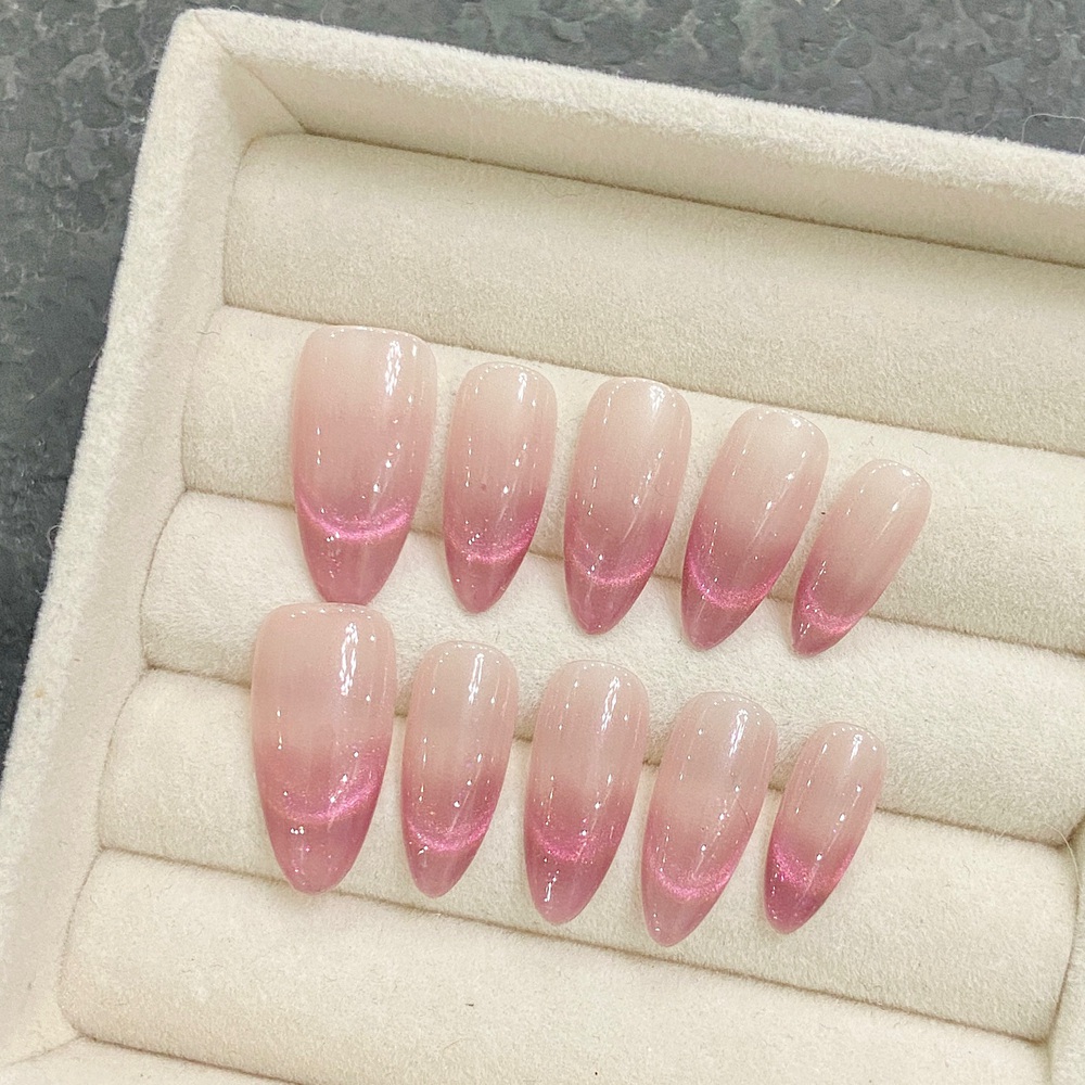 Nail Art Fake Nails - Handgemachte Mandel presse auf Nägeln einfacher