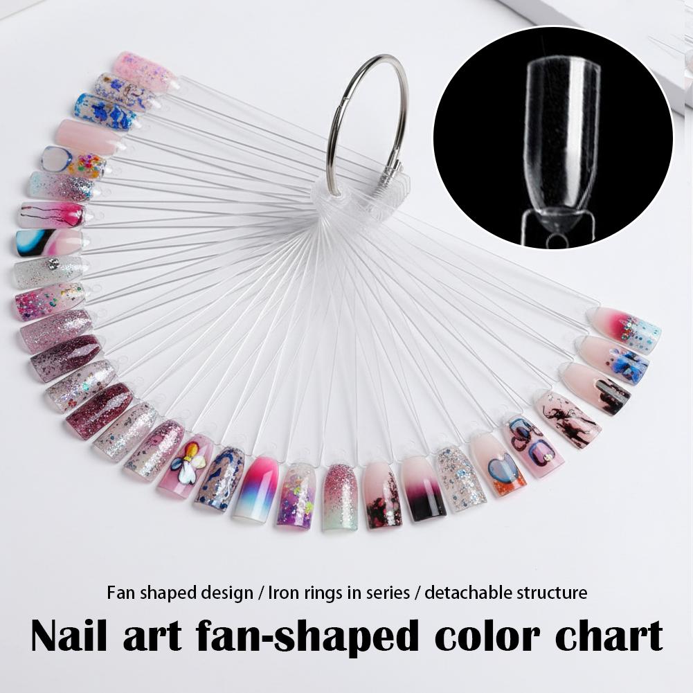 Nail Art Viral - 50 Transparente Nagellack-Farbkarten, Gel-Lack-Musterhalter, Acryl-Palette für