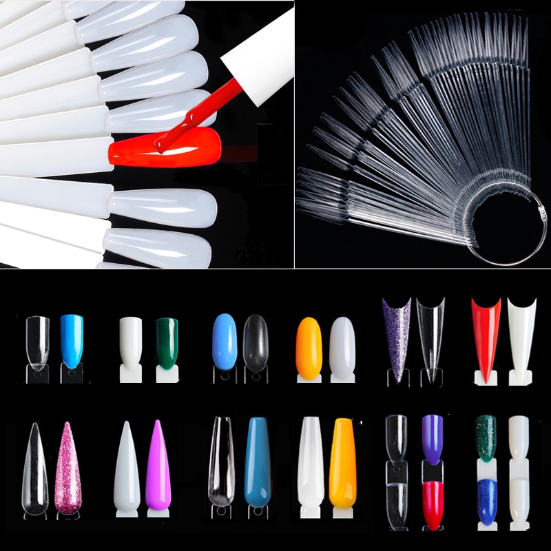 Nail Art Viral - Nagel-Display-Sticks, klare natürliche Farben, Nagel-Swatch-Diagramm mit