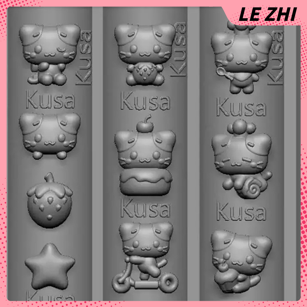 Nail Art Strawberry - 1 Stück Cartoon Kawaii Katze Handgemachte