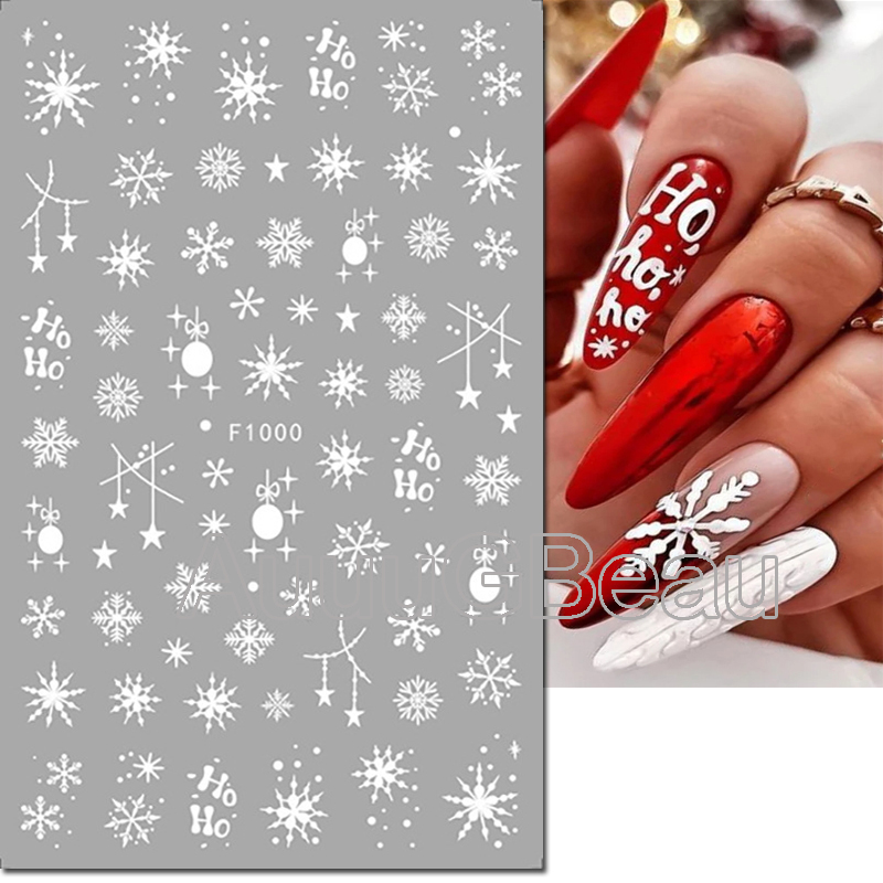 3D-Nagelkunst-Aufkleber Weihna – Nail Art Xmas Tree Bewertung und Preis