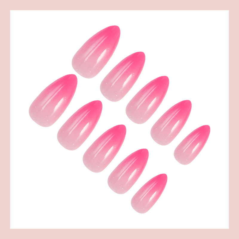 24 Stück mandelförmige Textur- – Nail Art Pink Bewertung und Preis