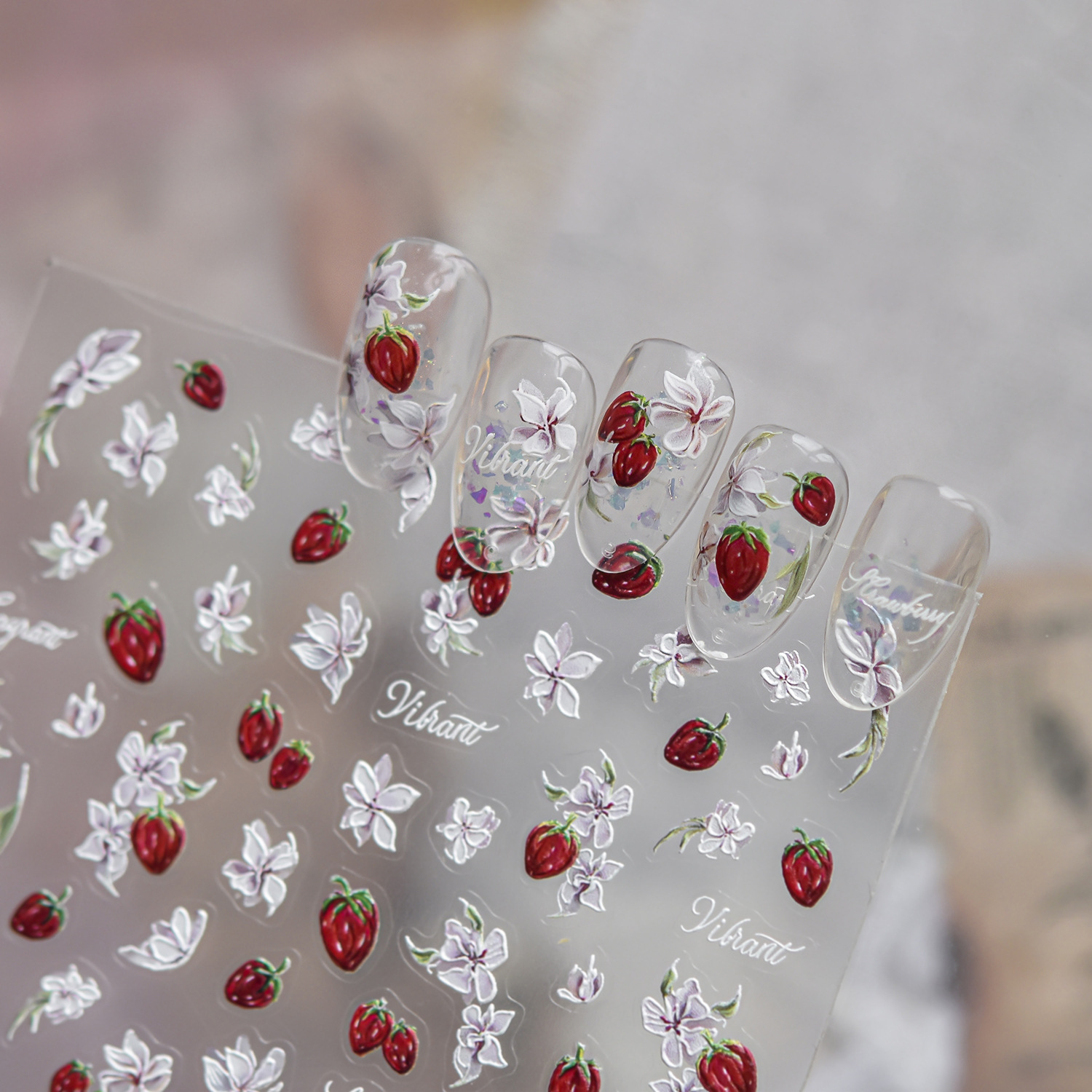Niedliche Erdbeer-Toast-Nagela – Nail Art Strawberry Bewertung und Preis