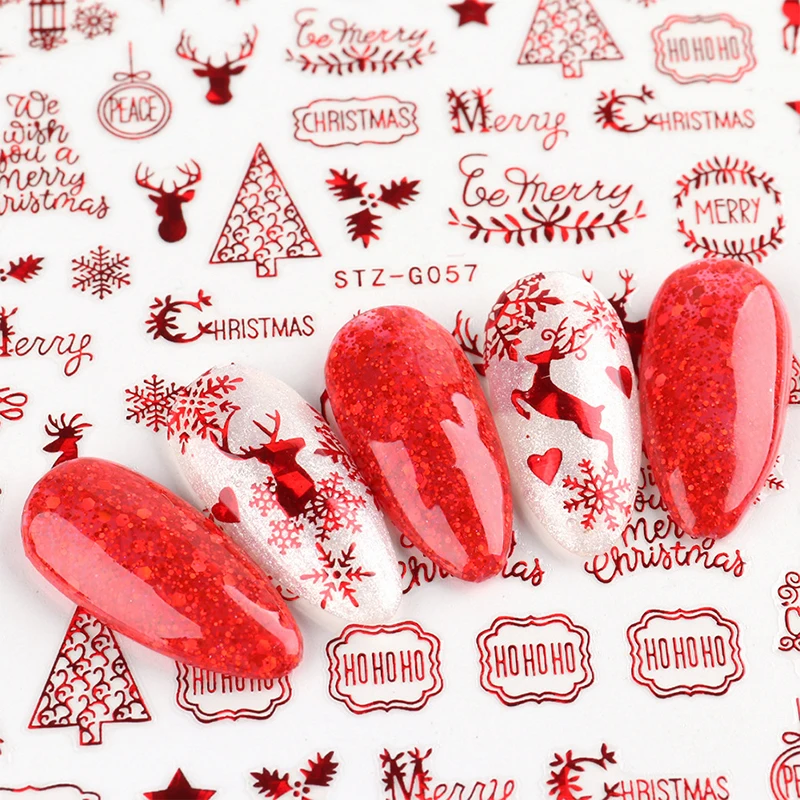 Weihnachten Nägel Zubehör Rot  – Nail Art Xmas Tree Bewertung und Preis
