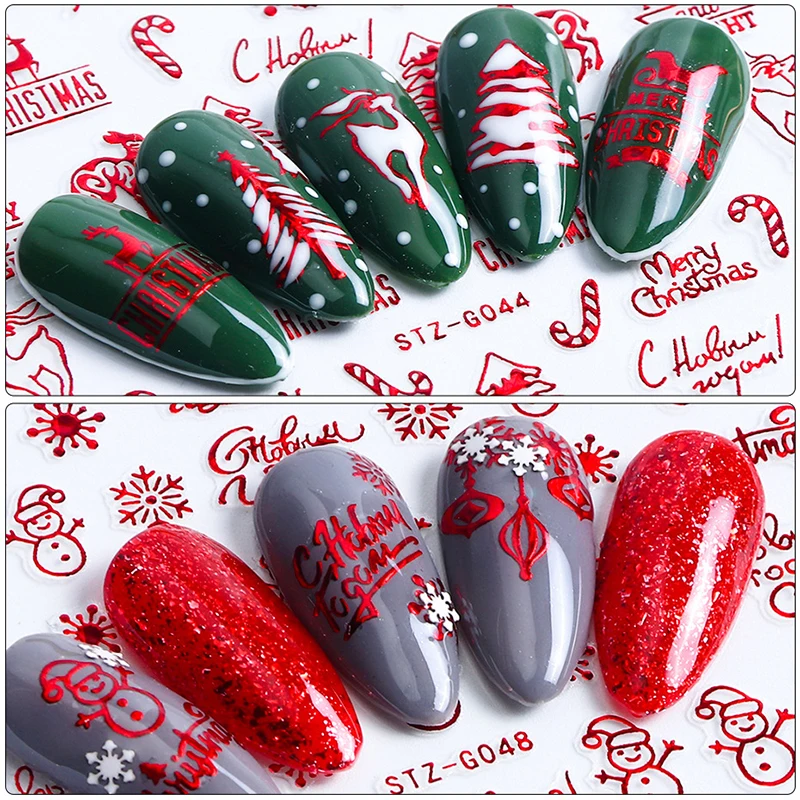 Weihnachten Nägel Zubehör Rot  – Nail Art Xmas Tree Bewertung und Preis
