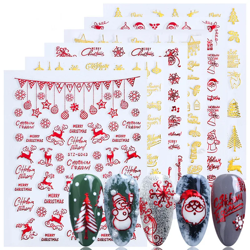 Weihnachten Nägel Zubehör Rot  – Nail Art Xmas Tree Bewertung und Preis