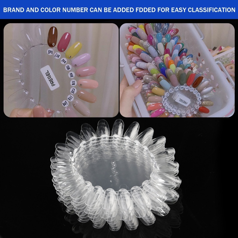 10PCS Oval Nagel Farbe Karte D – Nail Art Viral Bewertung und Preis