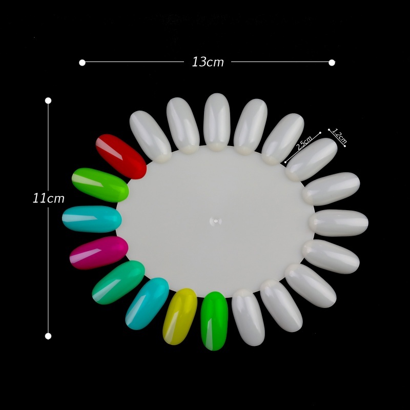 10PCS Oval Nagel Farbe Karte D – Nail Art Viral Bewertung und Preis