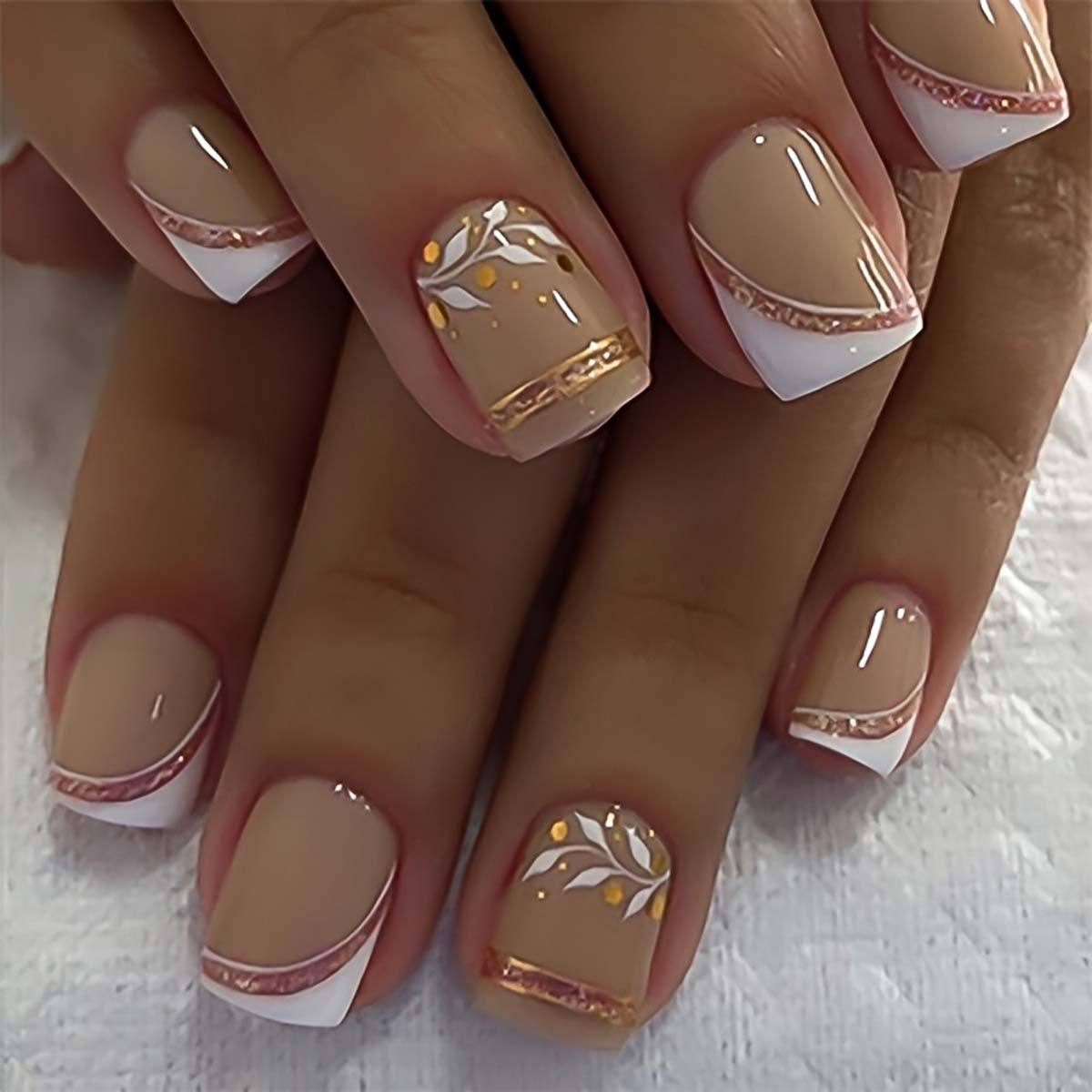 Kurze, quadratische Press-On-N – Nail Art Fake Nails Bewertung und Preis
