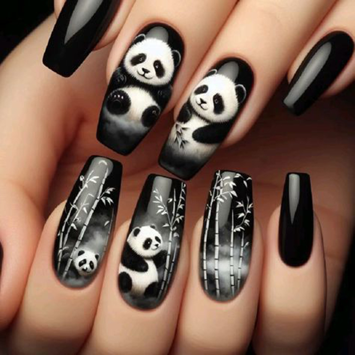 24 Stück/Set kurze, mittellang – Nail Art Fake Nails Bewertung und Preis