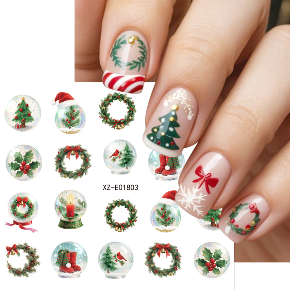 30 Stück/Set Weihnachts-Nagelk – Nail Art Xmas Tree Bewertung und Preis