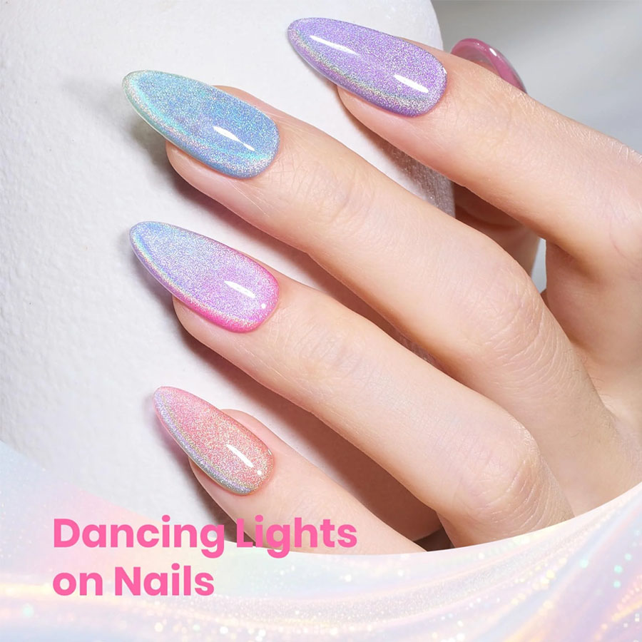 QAZIXU 1/6 Stück Regenbogen Ka – Nail Art Pink Cat Eye Bewertung und Preis