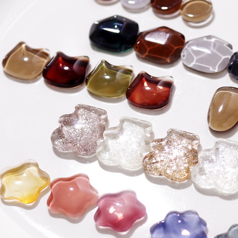 40Pcs Transparent Glas Nail ar – Nail Art Viral Bewertung und Preis