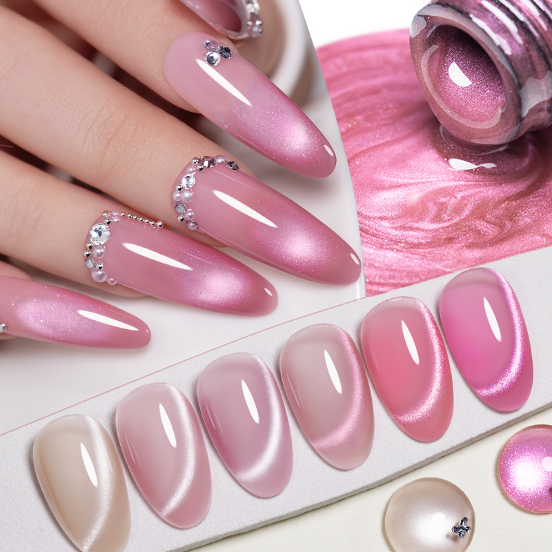 7,5 ml Kirschrosa Jelly Glass  – Nail Art Pink Cat Eye Bewertung und Preis