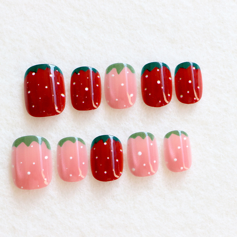 10 Stück Damen Mode Süße Erdbe – Nail Art Strawberry Bewertung und Preis