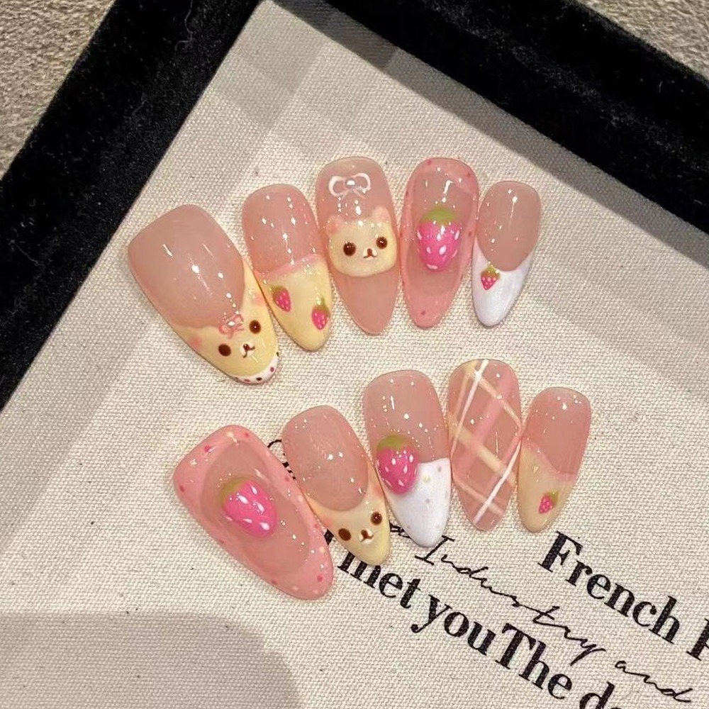 10 Stück Erdbeer-Bär Niedliche – Nail Art Strawberry Bewertung und Preis