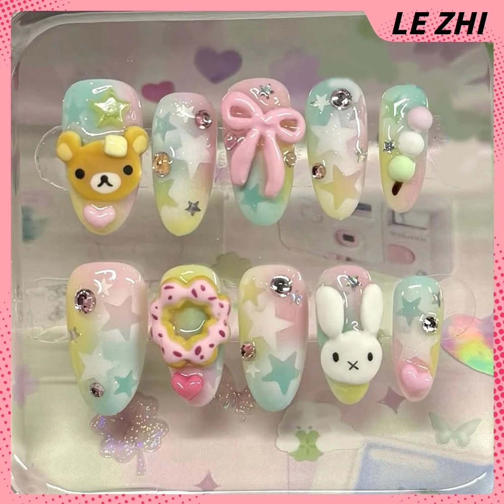 3D handgemachte Rilakkuma Pres – Nail Art Strawberry Bewertung und Preis