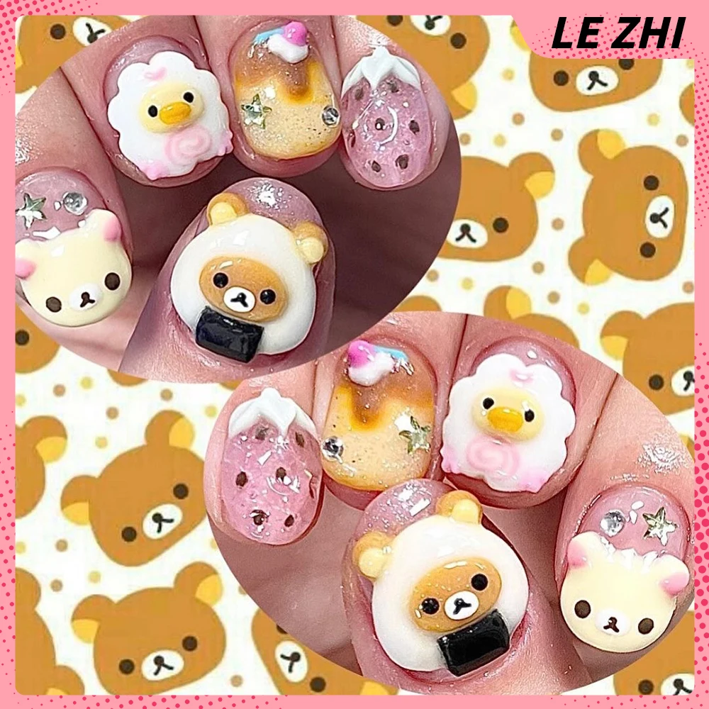 3D handgemachte Rilakkuma Pres – Nail Art Strawberry Bewertung und Preis
