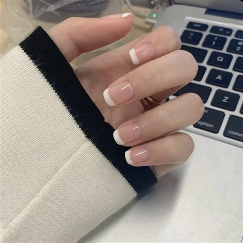 24 Teile/satz Kurze Französisc – Nail Art Pink Bewertung und Preis