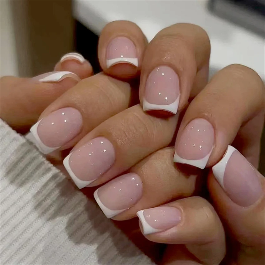 24 Teile/satz Kurze Französisc – Nail Art Pink Bewertung und Preis