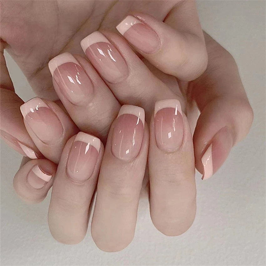 24 Teile/satz Kurze Französisc – Nail Art Pink Bewertung und Preis