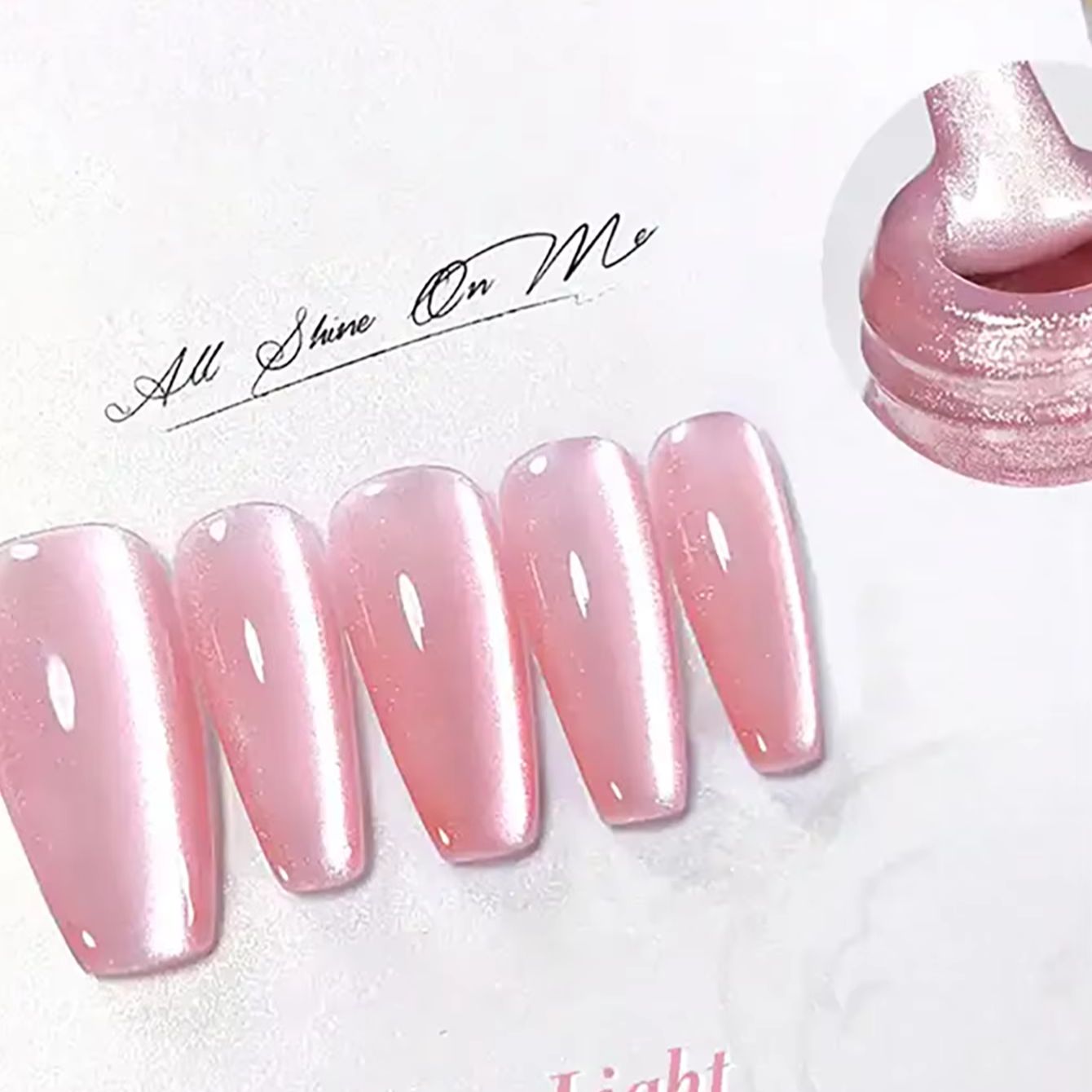 TC 1Pcs Sommer Neue Rosa Pfirs – Nail Art Pink Cat Eye Bewertung und Preis