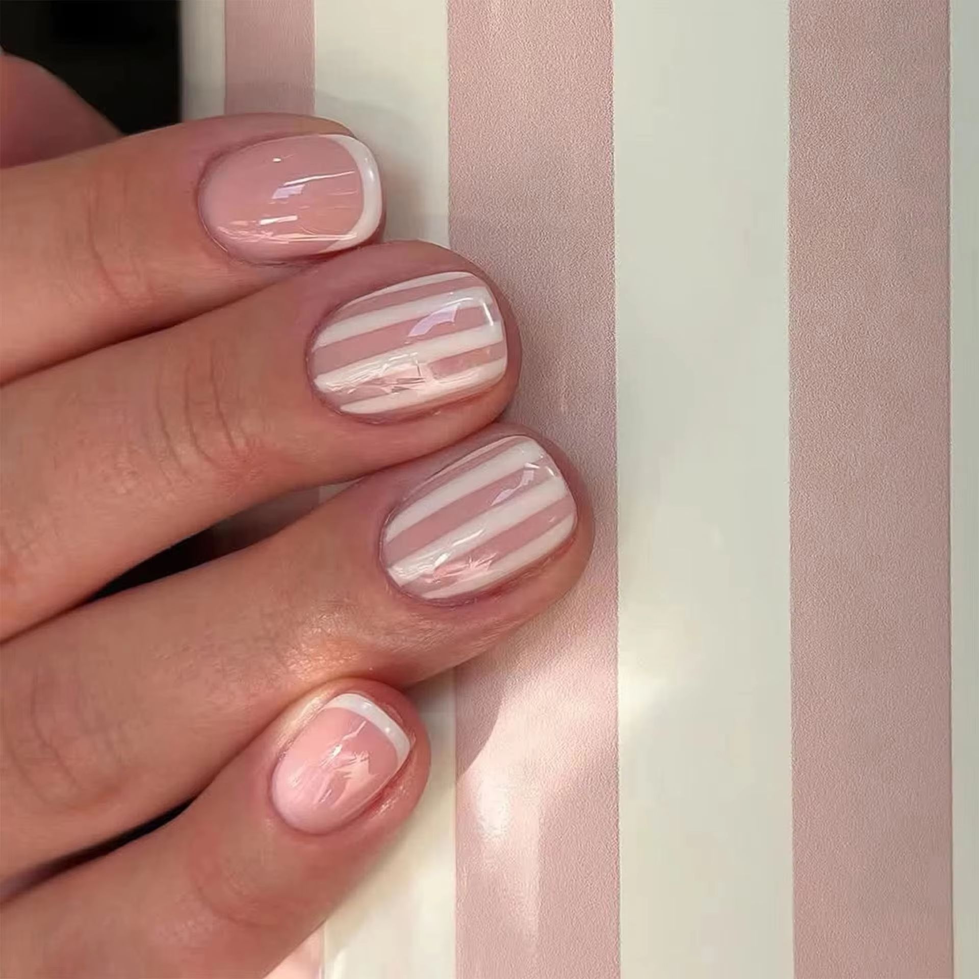 24 Stück Einfache Weiße French – Nail Art Pink Bewertung und Preis