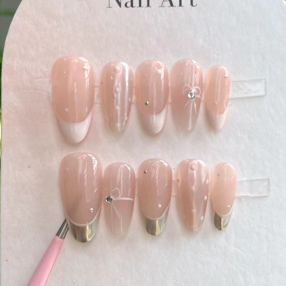 10 Stück handgemachte Nägel zu – Nail Art Pink Bewertung und Preis