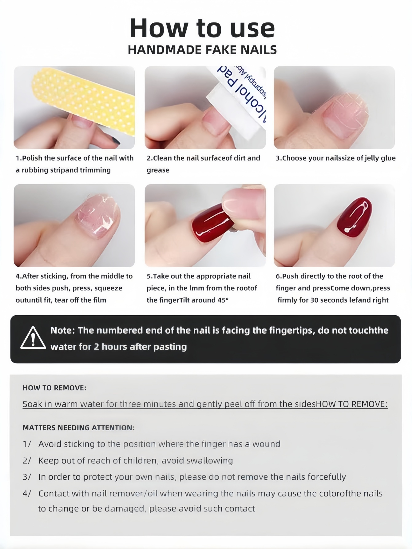 10 mandelförmige Press-On-Näge – Nail Art Fake Nails Bewertung und Preis