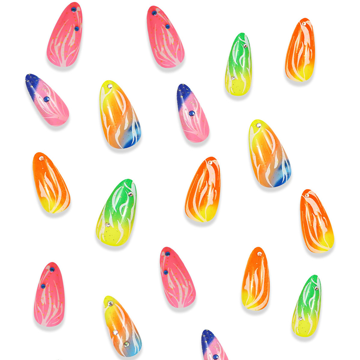 Drücken Sie auf Nägel lange St – Nail Art Pink Bewertung und Preis
