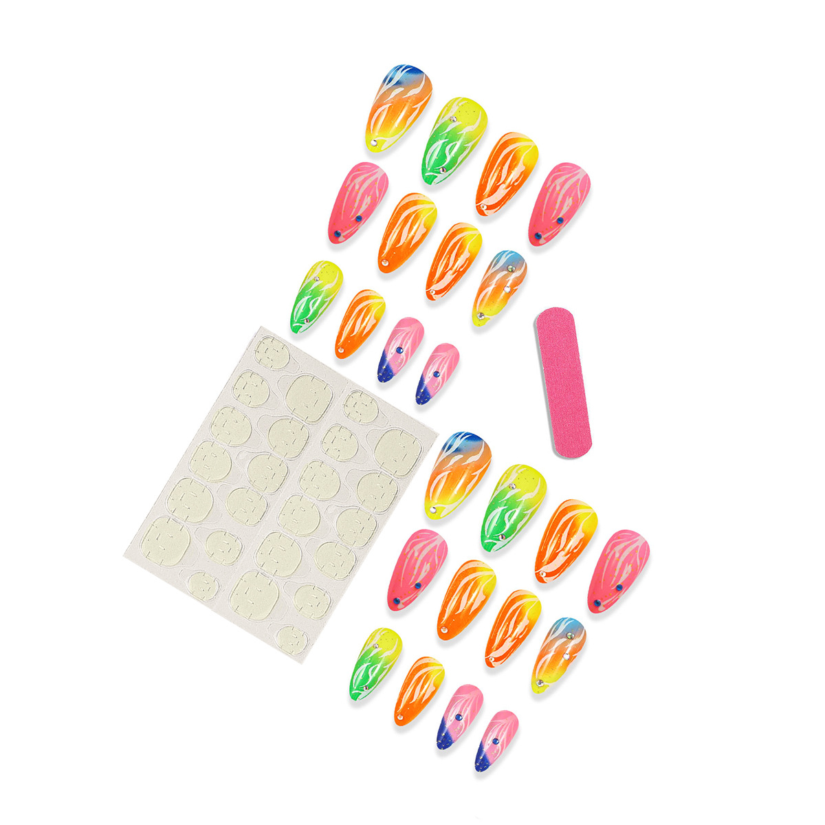 Drücken Sie auf Nägel lange St – Nail Art Pink Bewertung und Preis