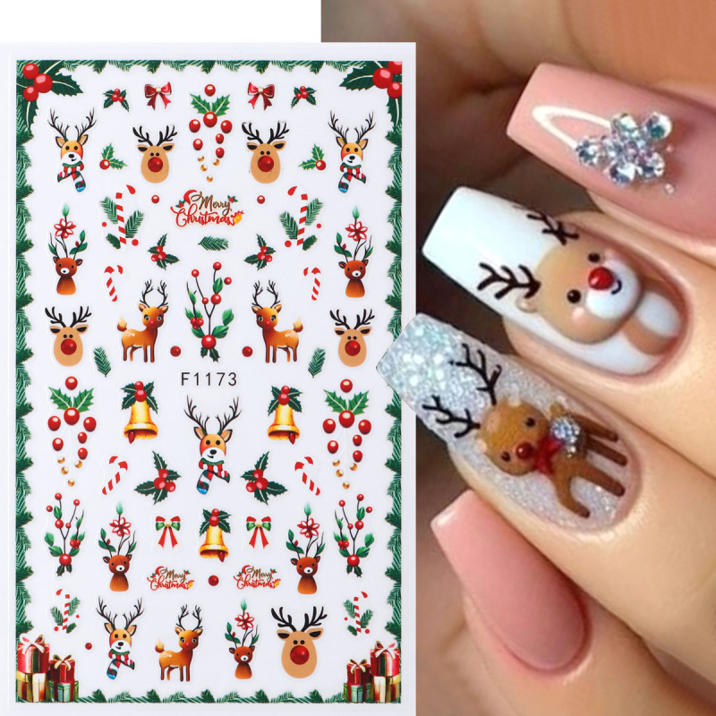 2 Stück festliche Weihnachts-N – Nail Art Xmas Tree Bewertung und Preis
