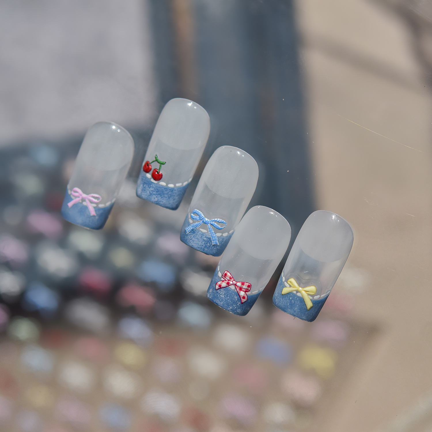 5D Geprägte Nagelaufkleber Süß – Nail Art Strawberry Bewertung und Preis