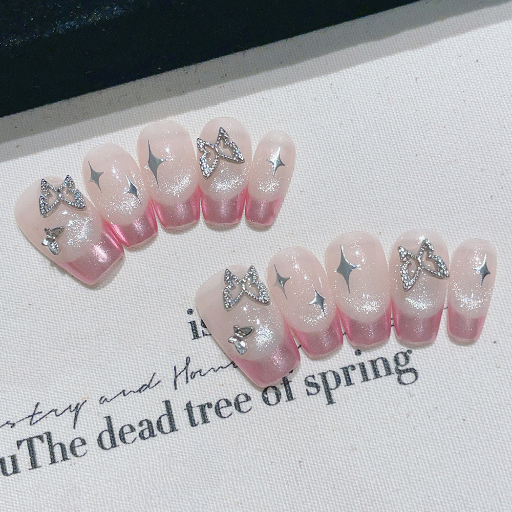 10 Stück kurze, trapezförmige, – Nail Art Pink Bewertung und Preis
