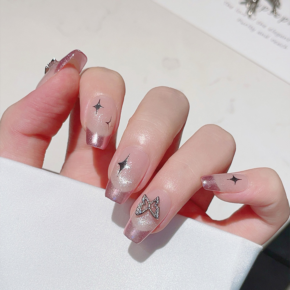 10 Stück kurze, trapezförmige, – Nail Art Pink Bewertung und Preis