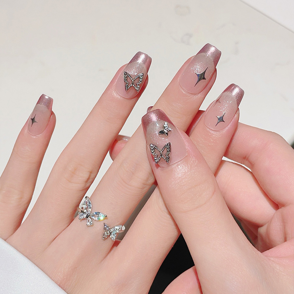 10 Stück kurze, trapezförmige, – Nail Art Pink Bewertung und Preis
