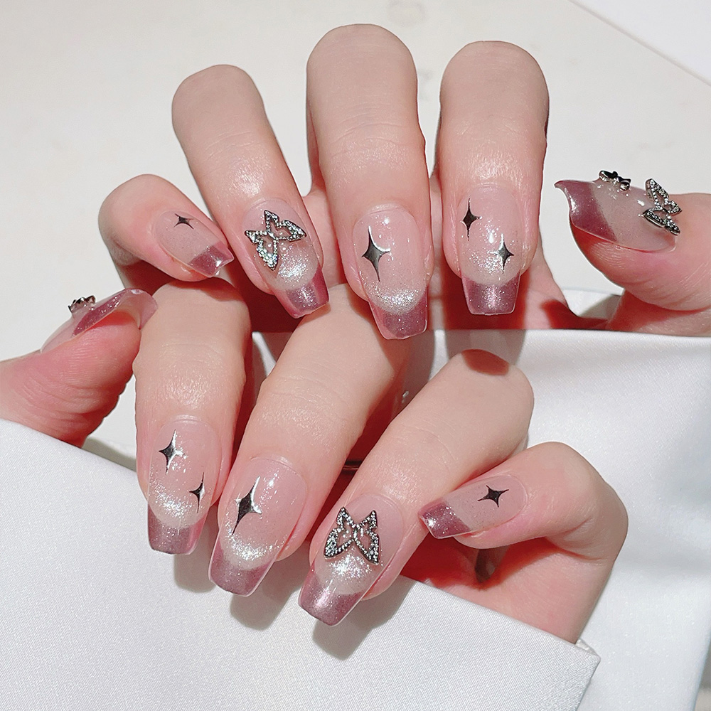 10 Stück kurze, trapezförmige, – Nail Art Pink Bewertung und Preis
