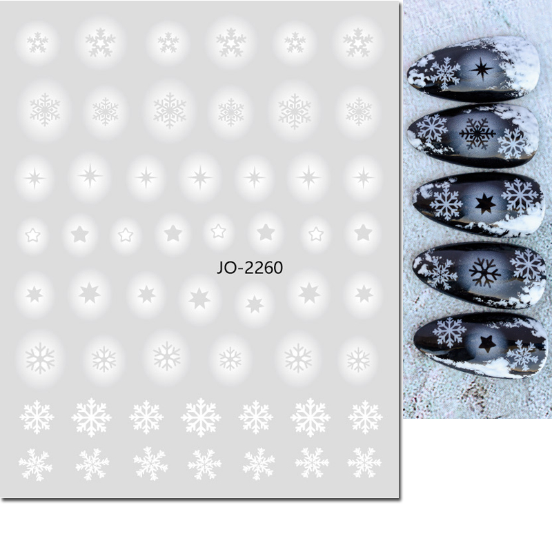 Nail art 3d Aufkleber Weiß Hoh – Nail Art Xmas Tree Bewertung und Preis