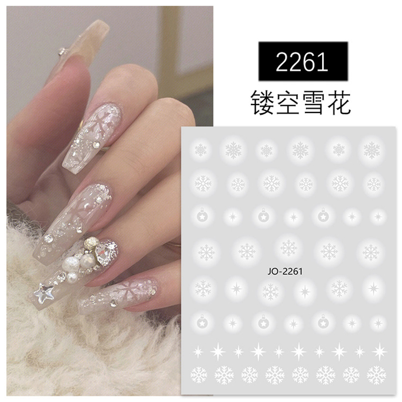 Nail art 3d Aufkleber Weiß Hoh – Nail Art Xmas Tree Bewertung und Preis