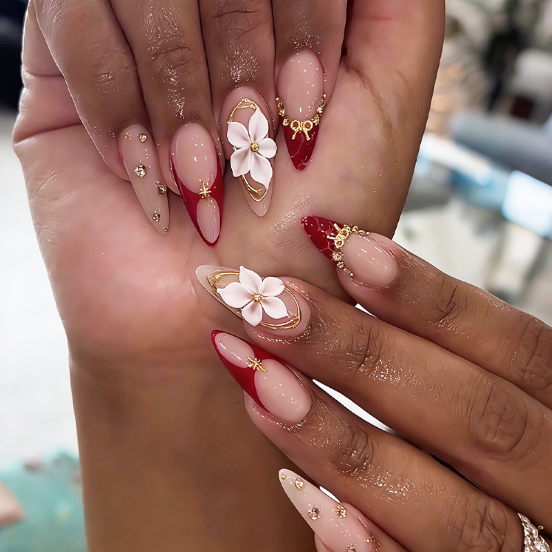 24 Stück Fertige Mandel-Press- – Nail Art Pink Bewertung und Preis