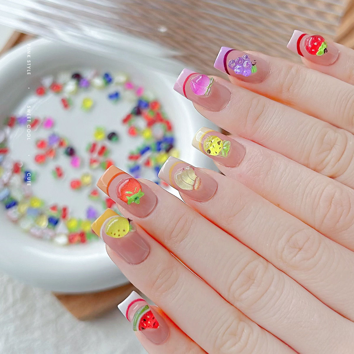50Pcs Mix Harz Sommer Obst Nai – Nail Art Strawberry Bewertung und Preis