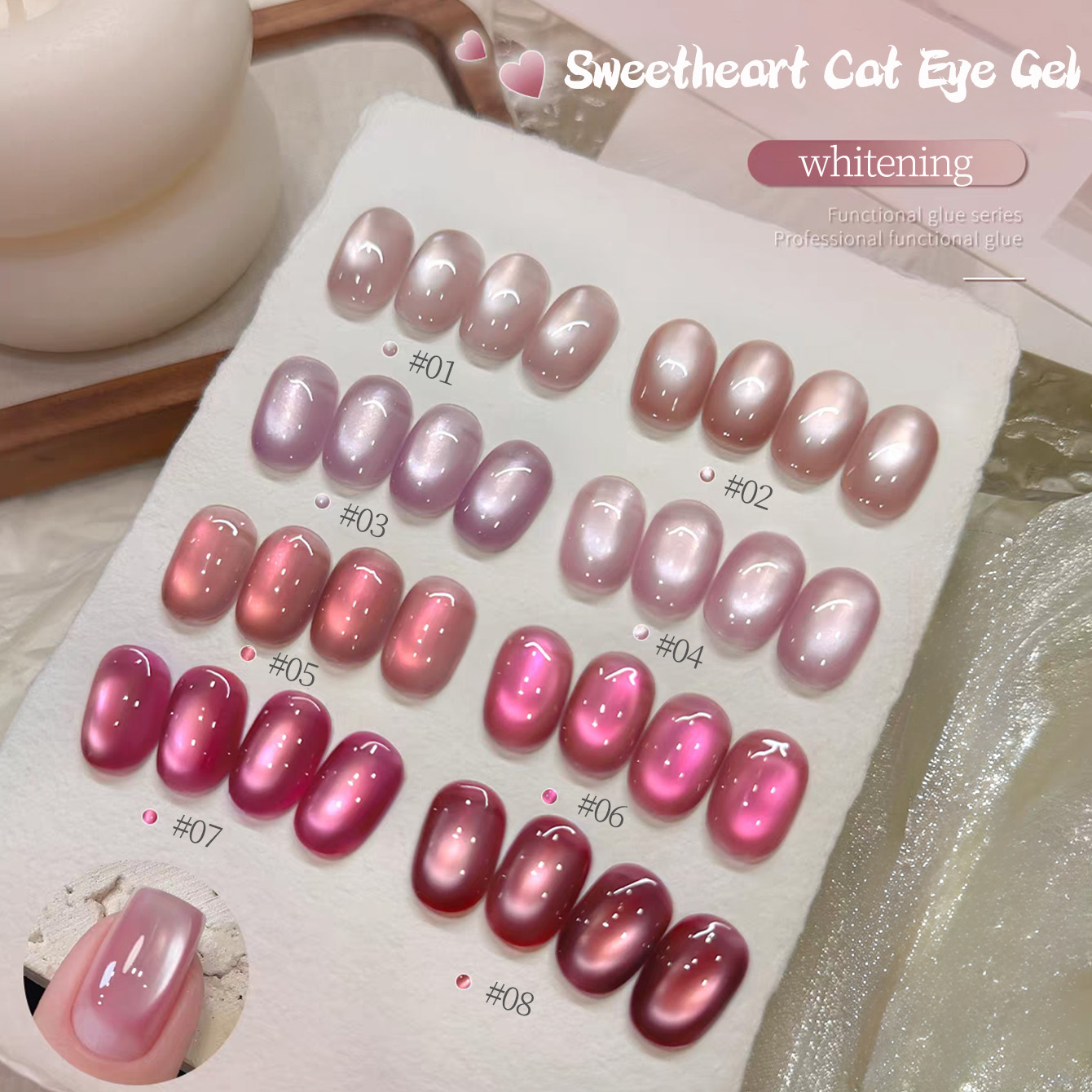 1 Stück TC 2026 Sommer Beliebt – Nail Art Pink Cat Eye Bewertung und Preis