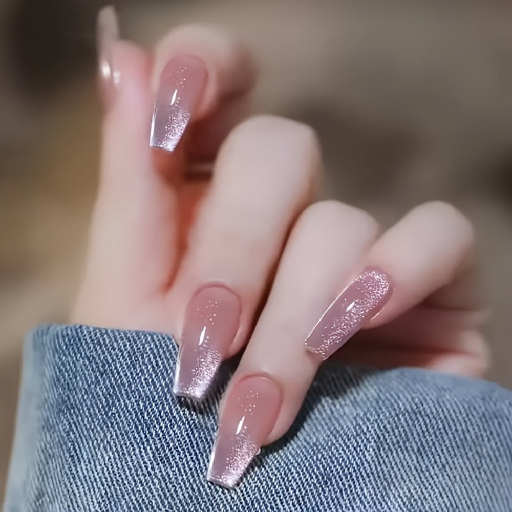 24 Stück Funkelnde Rosa Glitze – Nail Art Pink Cat Eye Bewertung und Preis