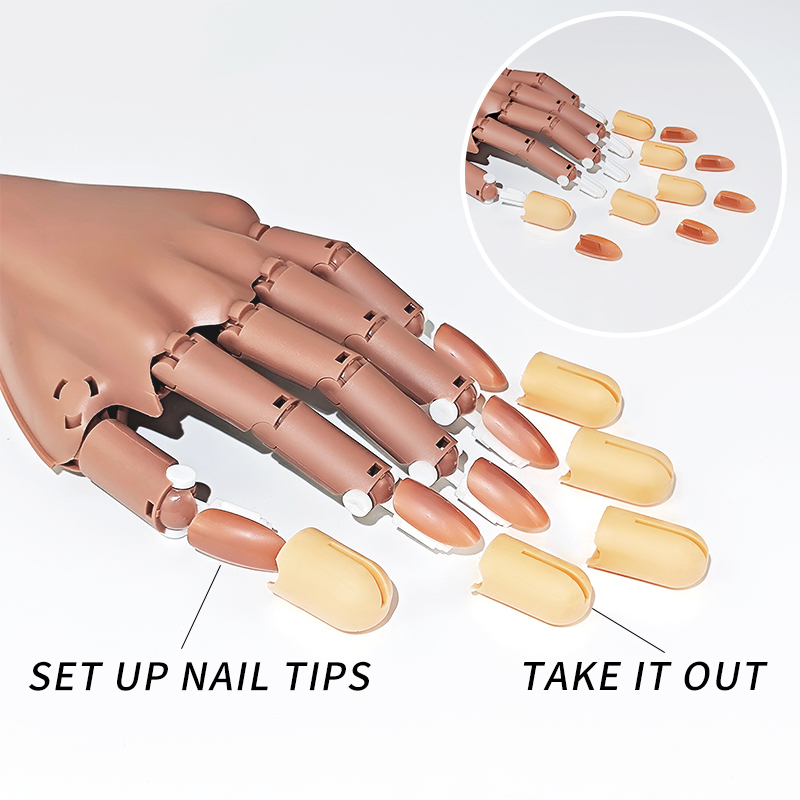 Nagel Fake Praxis Hand bewegli – Nail Art Viral Bewertung und Preis