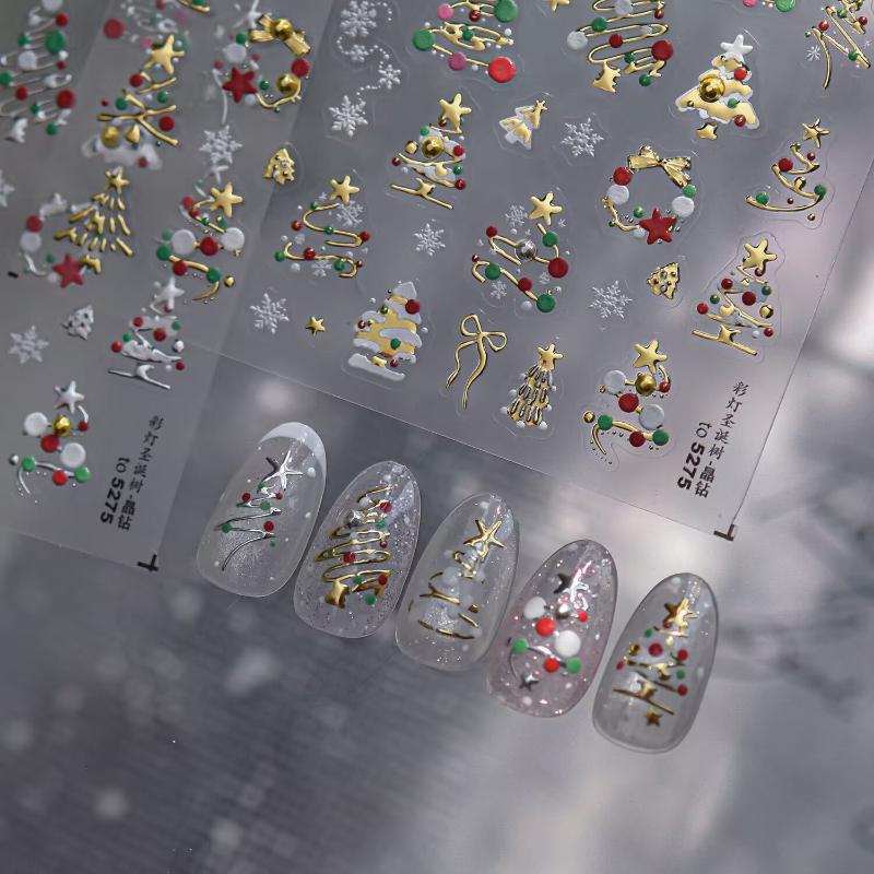 3D-Weihnachts-Nagelkunst-Aufkl – Nail Art Xmas Tree Bewertung und Preis