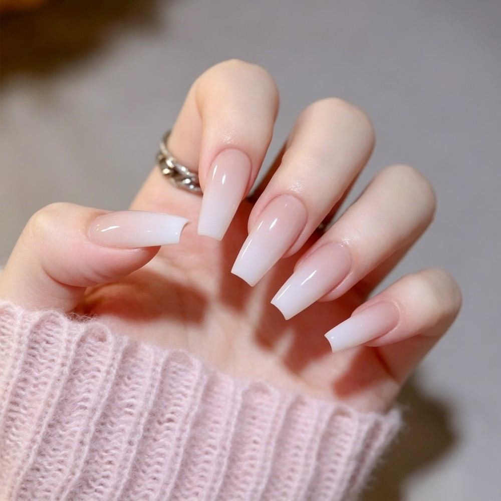 24 Stück/Box Lange Sargförmige – Nail Art Pink Bewertung und Preis