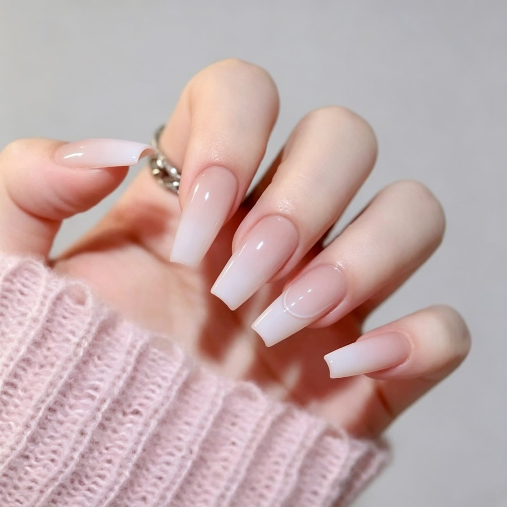 24 Stück/Box Lange Sargförmige – Nail Art Pink Bewertung und Preis