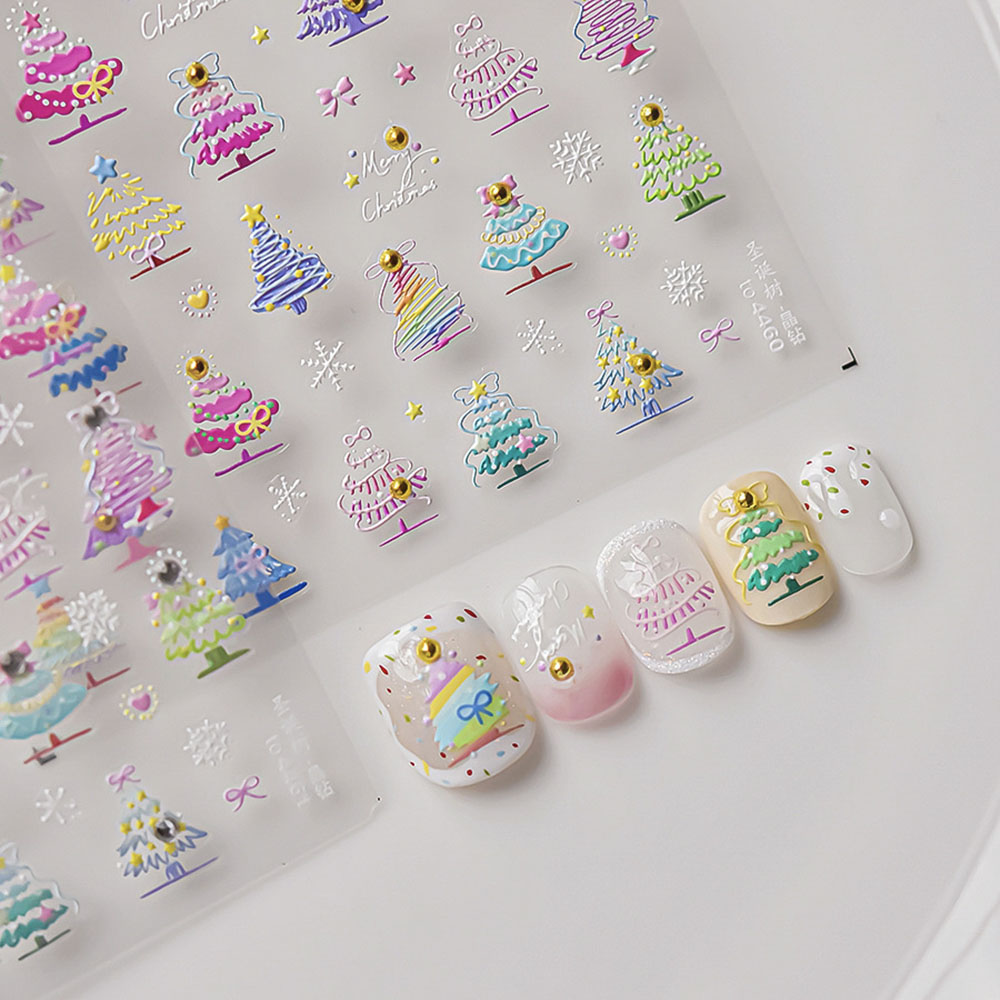 Weihnachten Nail Art Aufkleber – Nail Art Xmas Tree Bewertung und Preis