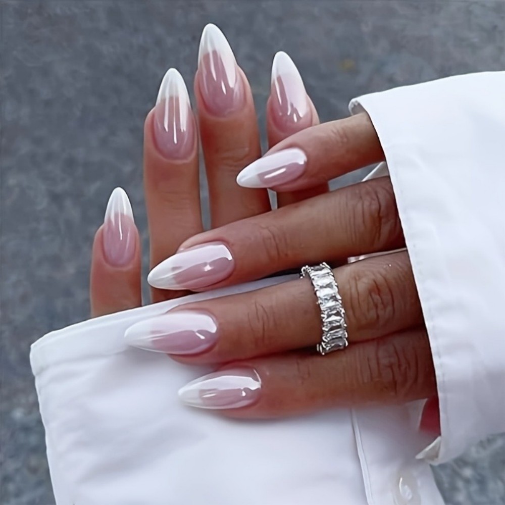 24 Stück Milchweiße Aufklebenä – Nail Art Fake Nails Bewertung und Preis