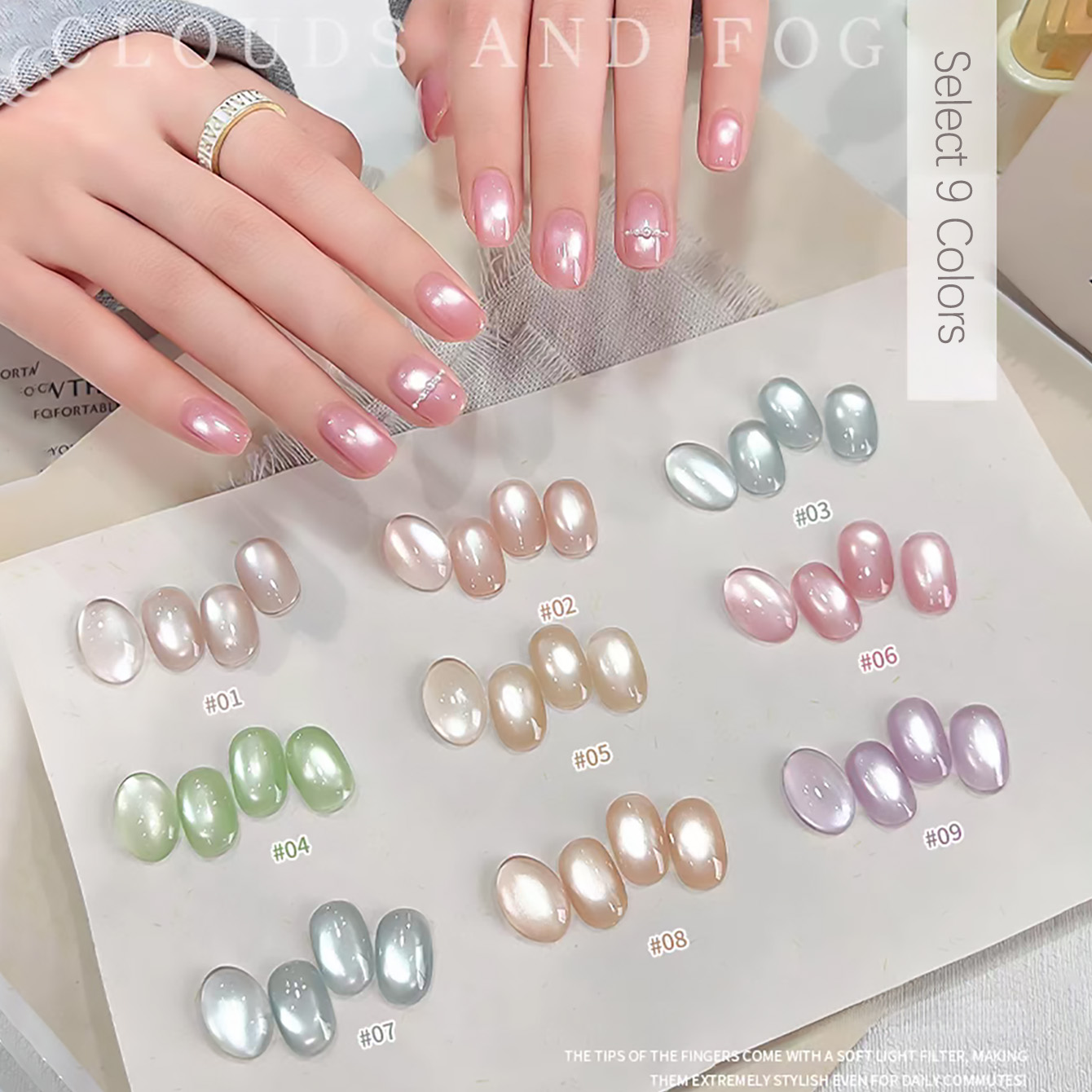 SHAKA 1 Stück Klarer, Wolkiger – Nail Art Pink Cat Eye Bewertung und Preis
